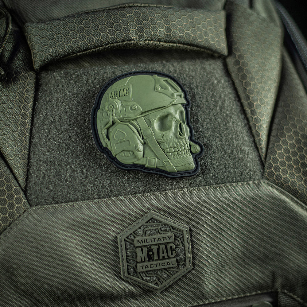 Patch Operator 3D PVC M-Tac - Olive, Mesaj Puternic