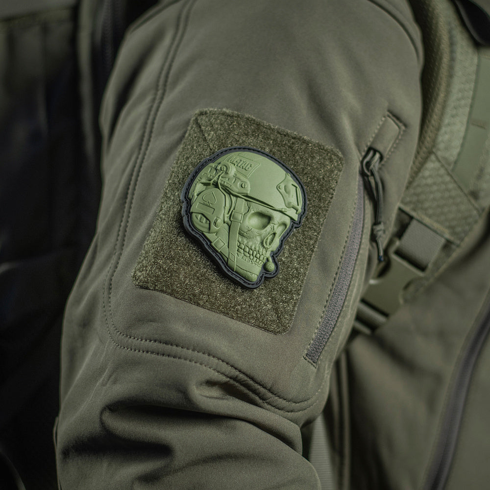 Patch Operator 3D PVC M-Tac - Olive, Mesaj Puternic