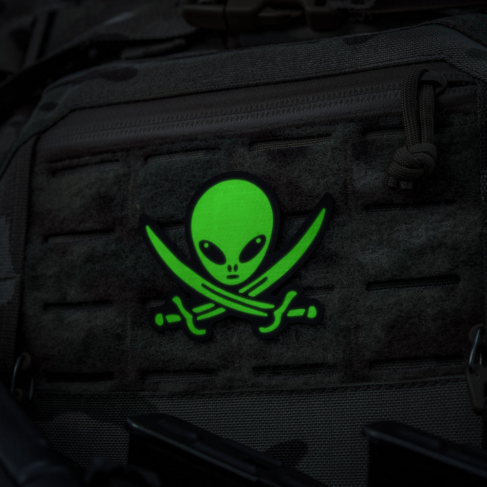 Patch Operator UFO M-Tac - Black/Green (Laser Cut, Cordura)