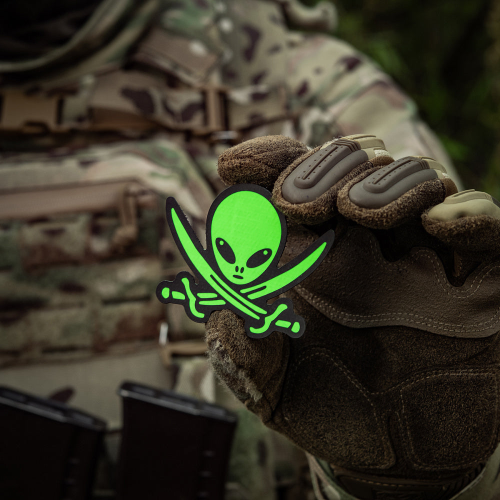 Patch Operator UFO M-Tac - Black/Green (Laser Cut, Cordura)