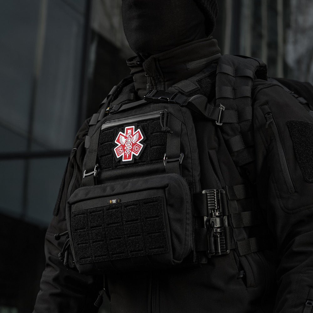 Patch Paramédic Brodat M-Tac - Negru, Simbolism Profund