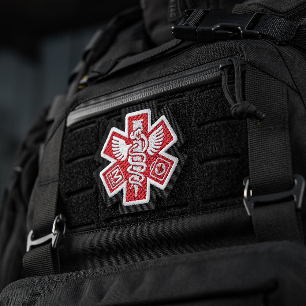 Patch Paramédic Brodat M-Tac - Negru, Simbolism Profund