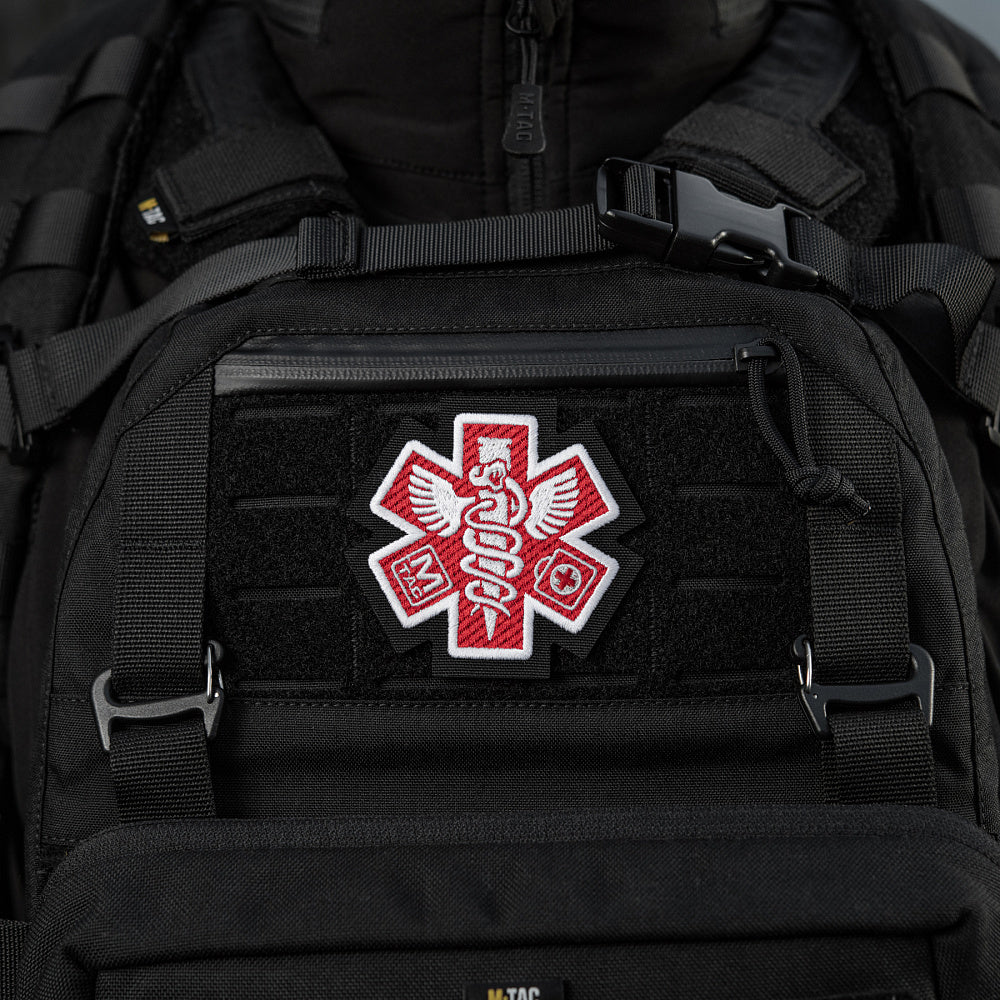 Patch Paramédic Brodat M-Tac - Negru, Simbolism Profund