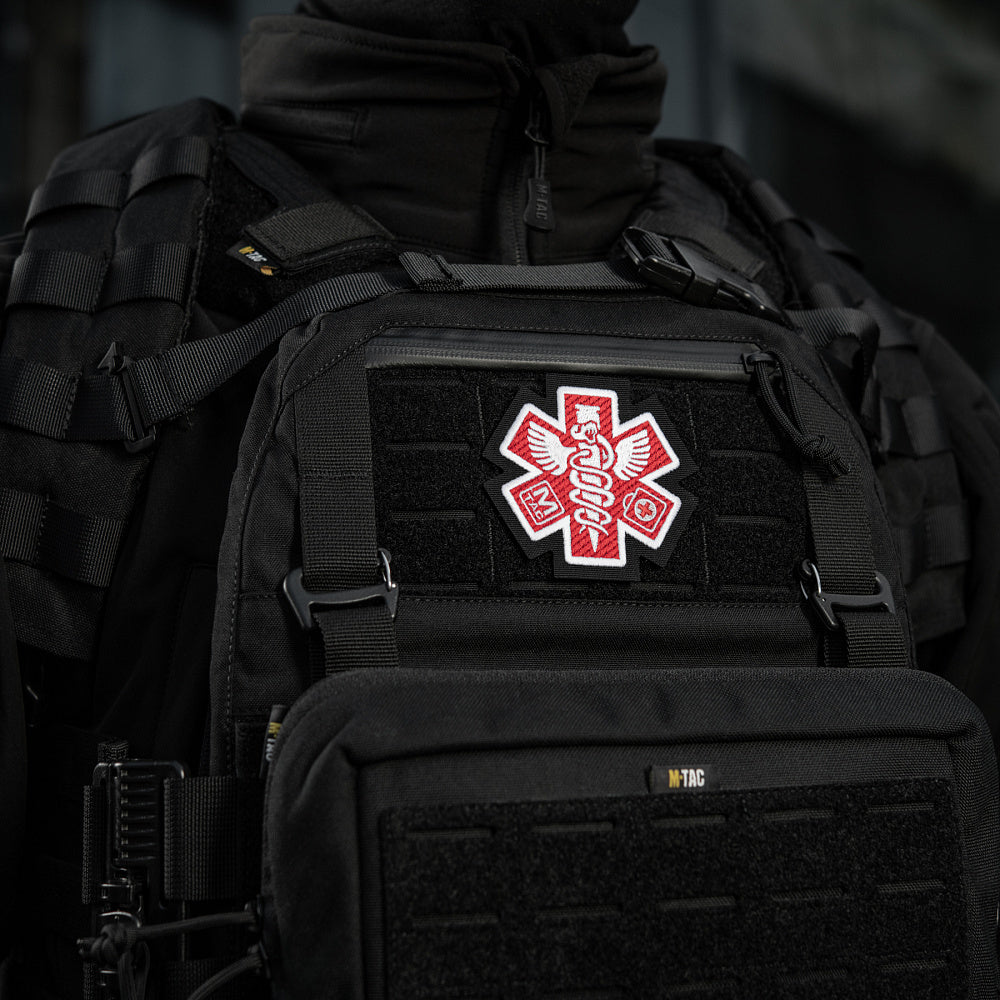 Patch Paramédic Brodat M-Tac - Negru, Simbolism Profund