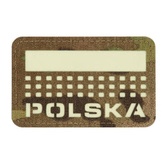 Patch Polska M-Tac Laser Cut - Multicam/GID, Fosforescent