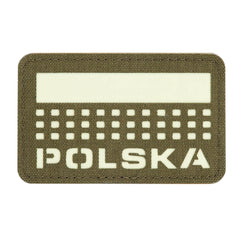 Patch Polska M-Tac Laser Cut - Ranger Green GID (50x80 mm)