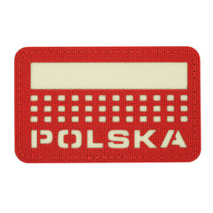 Patch Polska M-Tac Laser Cut - Roșu/Glow in the Dark