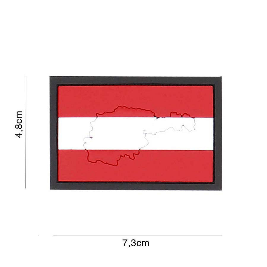 Patch PVC 3D Austria Contour - Personalizare Tactică Autentică
