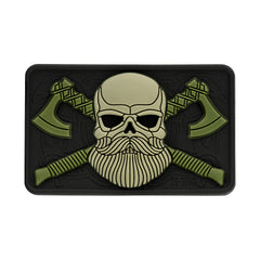 Patch PVC 3D Bearded Skull M-Tac - Barba tactică, putere și stil