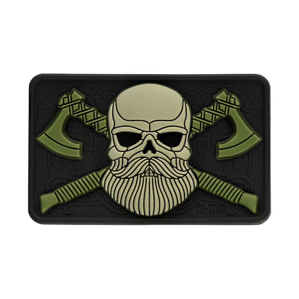 Patch PVC 3D Bearded Skull M-Tac - Barba tactică, putere și stil