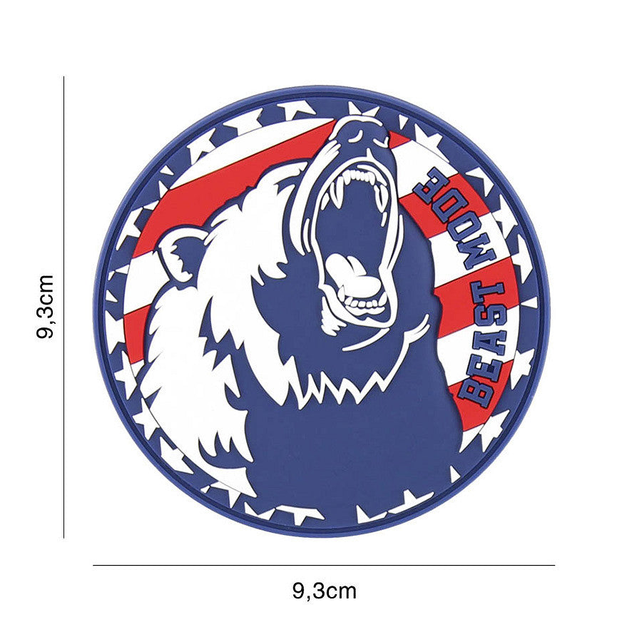Patch PVC 3D Beast Mode USA - Marcă-ți Teritoriul cu Autoritate