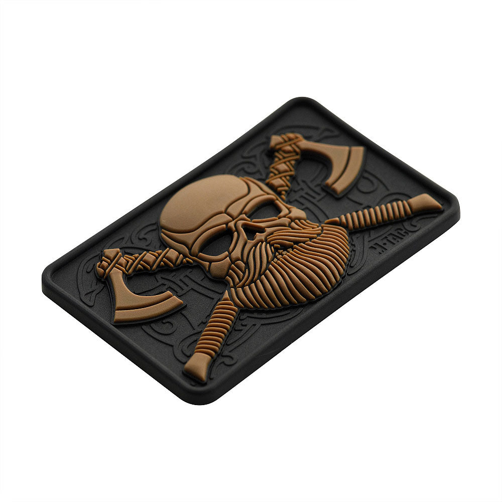 Patch PVC 3D Craniu cu Barbă M-Tac - Black/Coyote Tactic