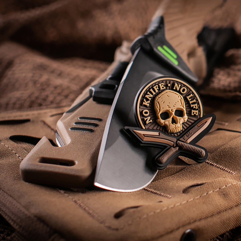 Patch PVC 3D No Knife - No Life M-Tac - Coyote