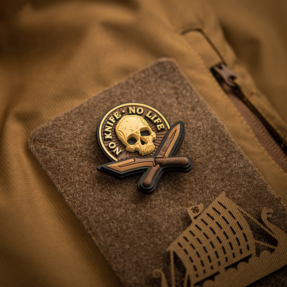 Patch PVC 3D No Knife - No Life M-Tac - Coyote