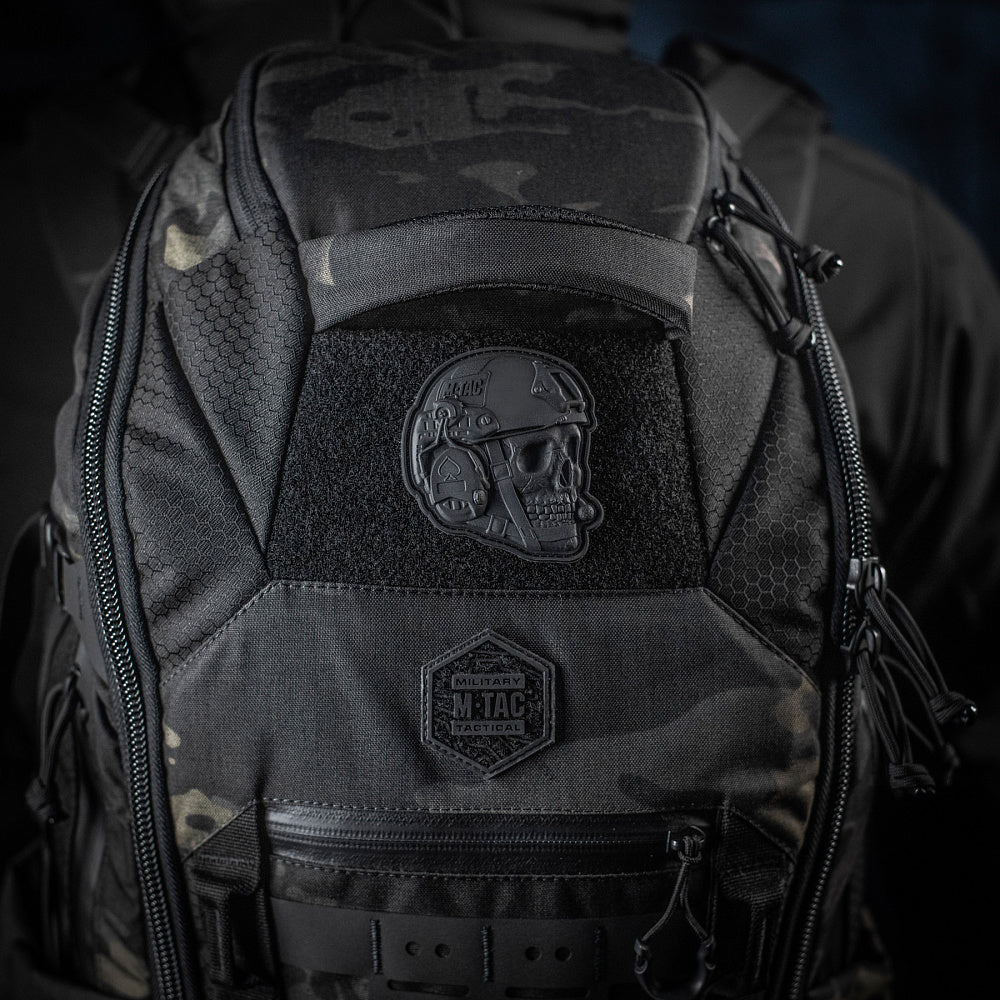 Patch PVC 3D Operator M-Tac - Craniu Negru Tactic