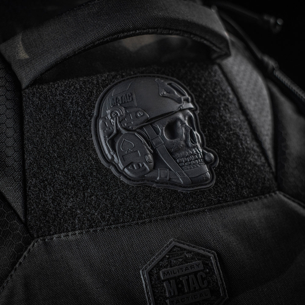 Patch PVC 3D Operator M-Tac - Craniu Negru Tactic
