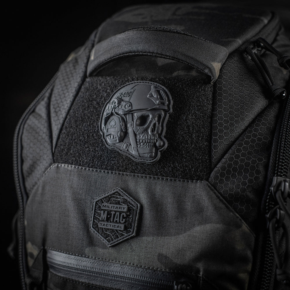 Patch PVC 3D Operator M-Tac - Craniu Negru Tactic