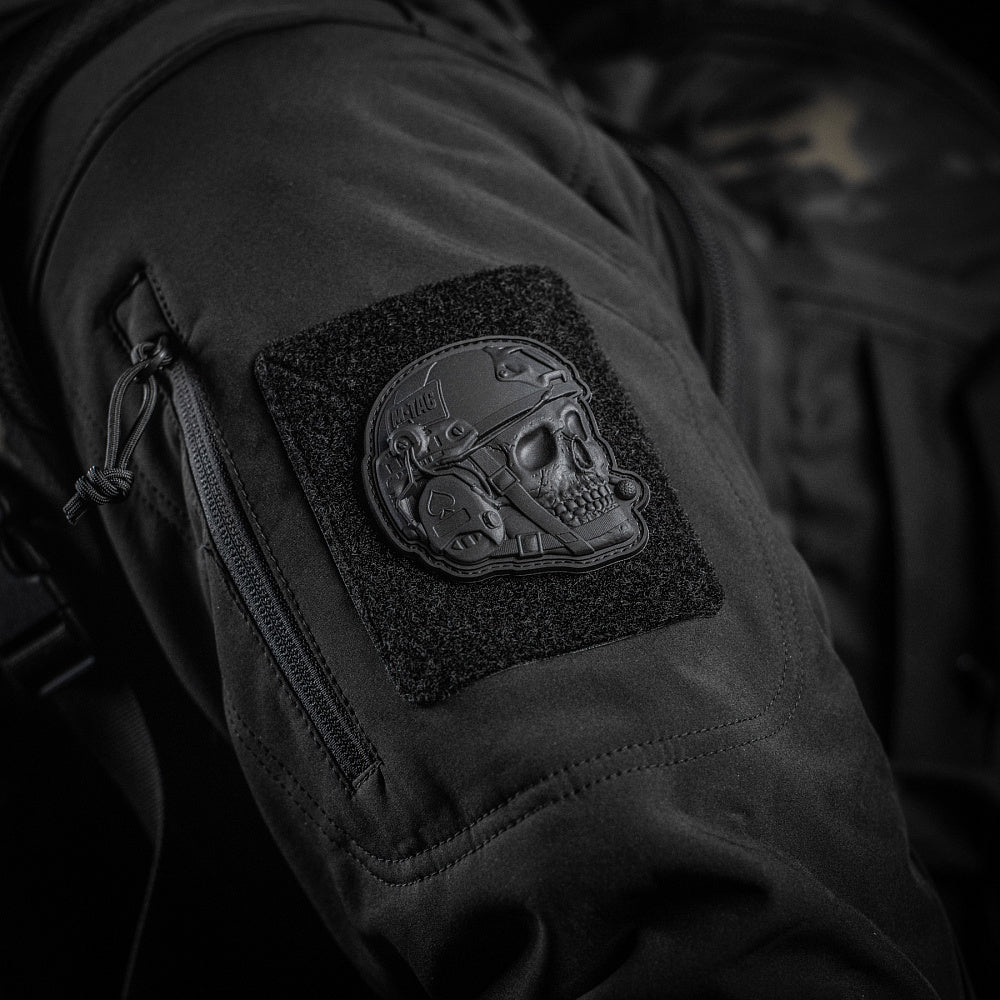 Patch PVC 3D Operator M-Tac - Craniu Negru Tactic