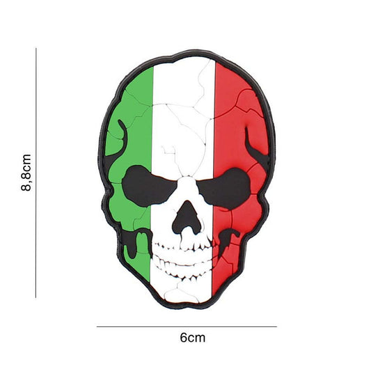 Patch PVC 3D Skull Italie Cracked - Afirmă-ți Atitudinea Unică