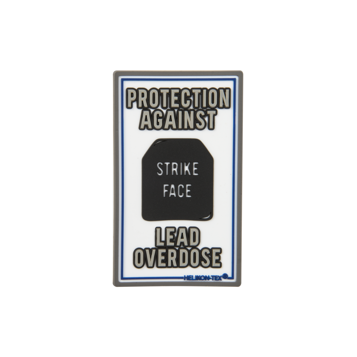 Patch PVC Helikon-Tex "Lead Overdose" alb
