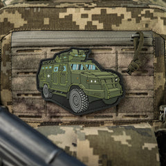 Patch PVC Kozak M-Tac - Mașina de Luptă Iconic Ukrainiană