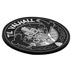 Patch PVC M-Tac Til Valhall - Gri/Negru, Prindere Velcro