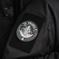 Patch PVC M-Tac Til Valhall - Gri/Negru, Prindere Velcro