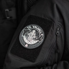 Patch PVC M-Tac Til Valhall - Gri/Negru, Prindere Velcro