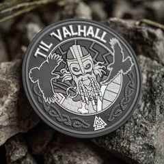 Patch PVC M-Tac Til Valhall - Gri/Negru, Prindere Velcro