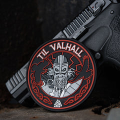 Patch PVC M-Tac Til Valhall - Negru/Roșu, Spirit Nordic Tactic