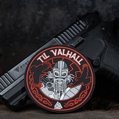 Patch PVC M-Tac Til Valhall - Negru/Roșu, Spirit Nordic Tactic