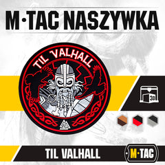 Patch PVC M-Tac Til Valhall - Negru/Roșu, Spirit Nordic Tactic