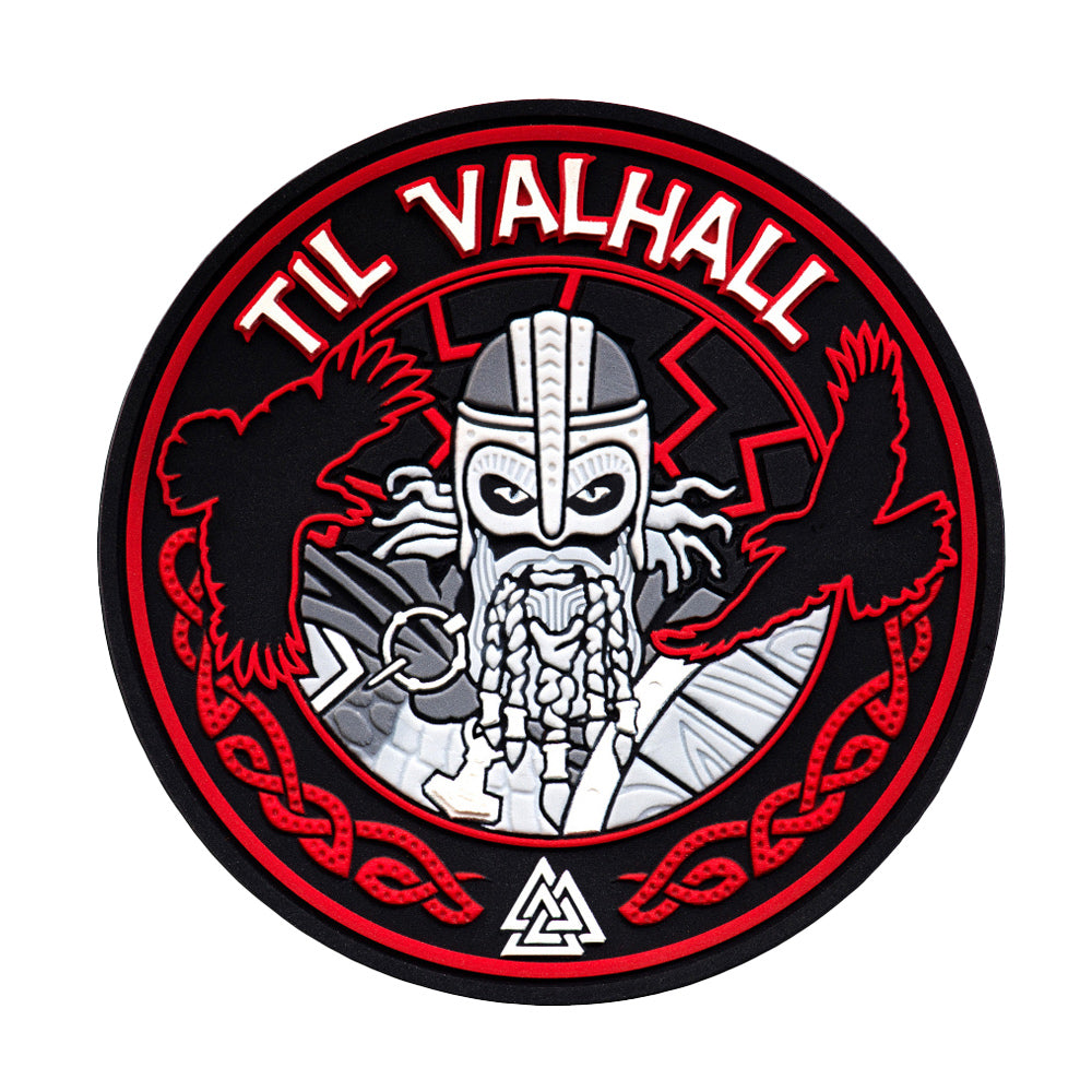 Patch PVC M-Tac Til Valhall - Negru/Roșu, Spirit Nordic Tactic