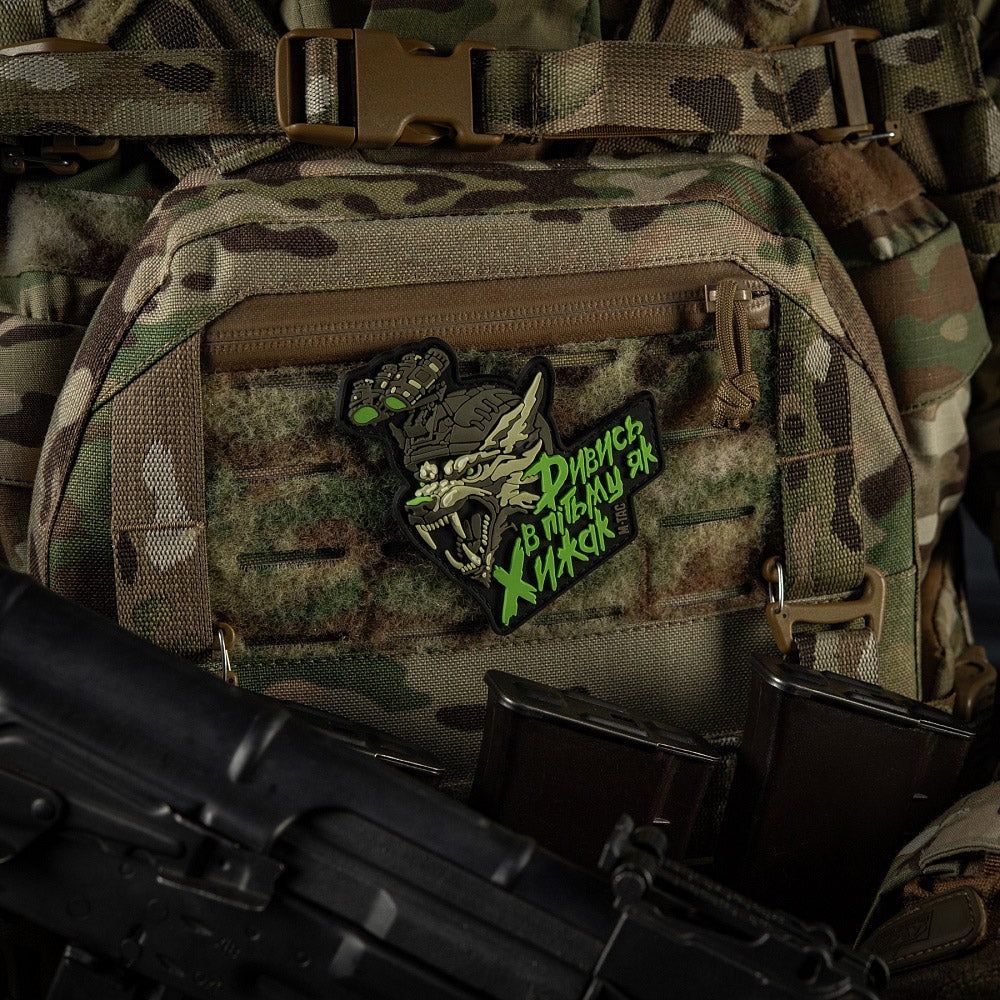 Patch PVC "See in the Dark Like a Predator" M-Tac - Negru/Olive