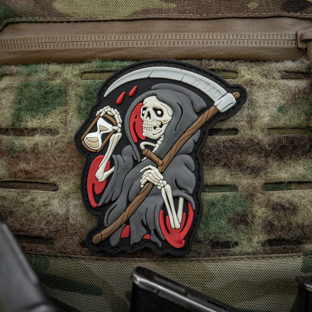 Patch PVC Time M-Tac - Black/Grey, Mesaj Puternic