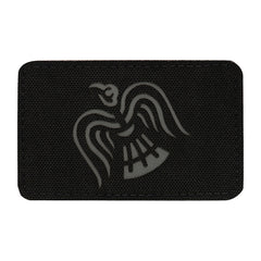 Patch Raven Flag M-Tac Laser Cut - Negru/Gri, Durabil Cordura