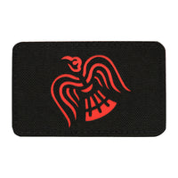 Patch Raven Flag M-Tac Laser Cut - Negru/Roșu - Rezistență Tactica