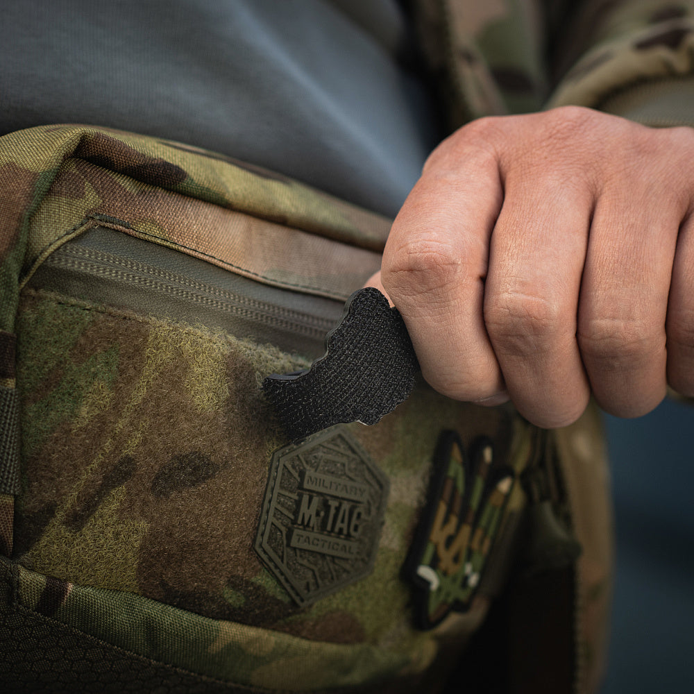Patch Schelet Cuțit Tactic M-Tac - Grey, Detalii 3D PVC