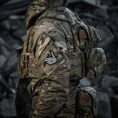 Patch Schelet Shooter M-Tac - Neagra, Fosforescent, Velcro