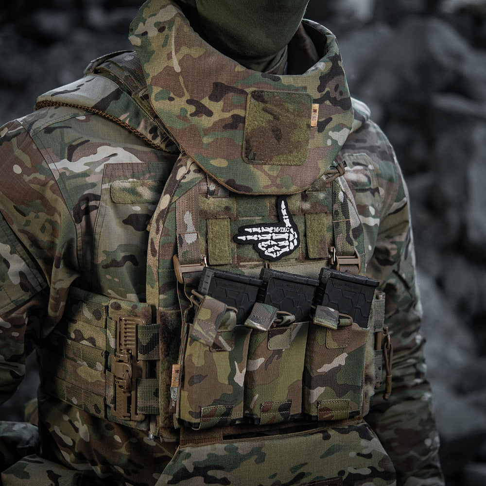 Patch Schelet Shooter M-Tac - Neagra, Fosforescent, Velcro