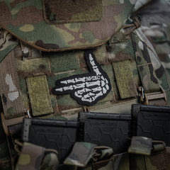 Patch Schelet Shooter M-Tac - Neagra, Fosforescent, Velcro