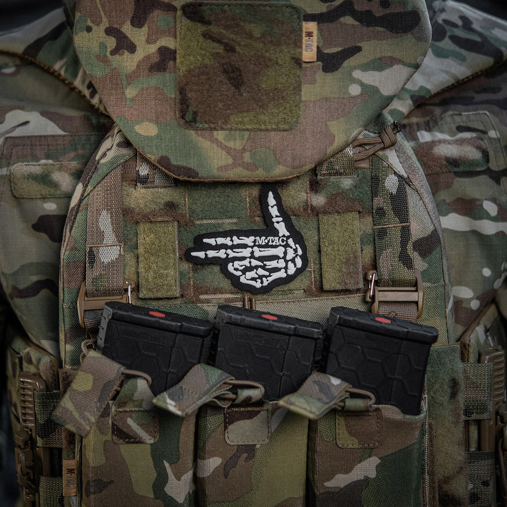 Patch Schelet Shooter M-Tac - Neagra, Fosforescent, Velcro