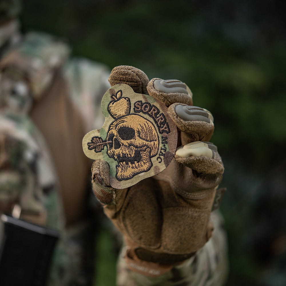 Patch Sorry M-Tac - Multicam/Coyote, Umor Tactic și Patriotism