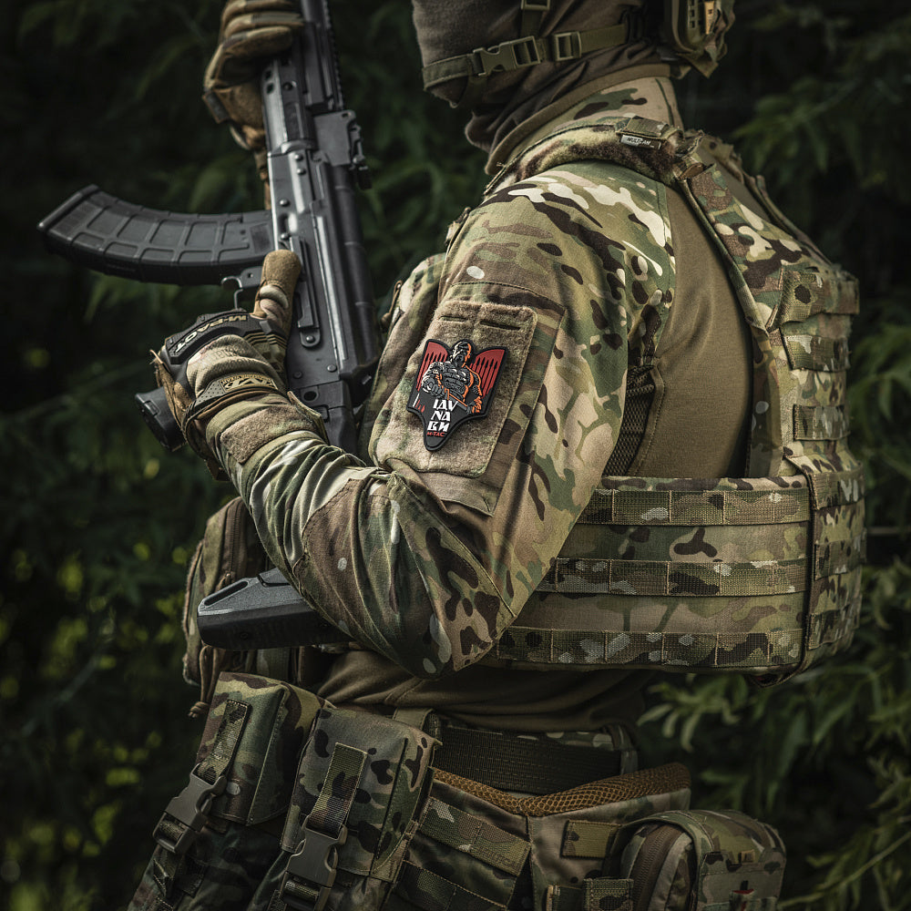 Patch Sviatoslav M-Tac PVC - Curaj și Onor Roșu