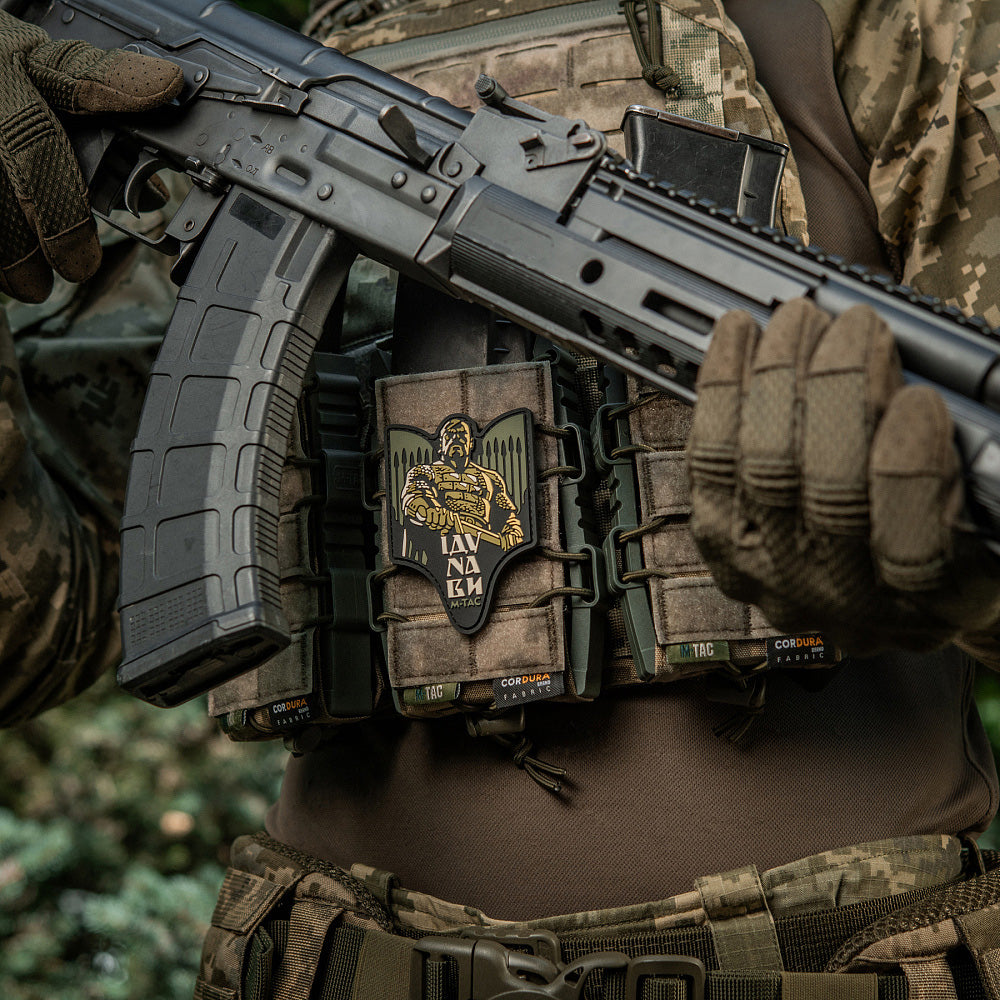 Patch Sviatoslav M-Tac PVC – "Vin asupra ta!" Olive