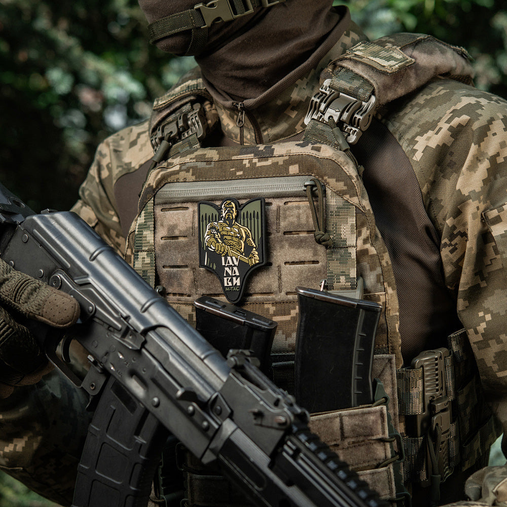 Patch Sviatoslav M-Tac PVC – "Vin asupra ta!" Olive