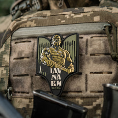 Patch Sviatoslav M-Tac PVC – "Vin asupra ta!" Olive