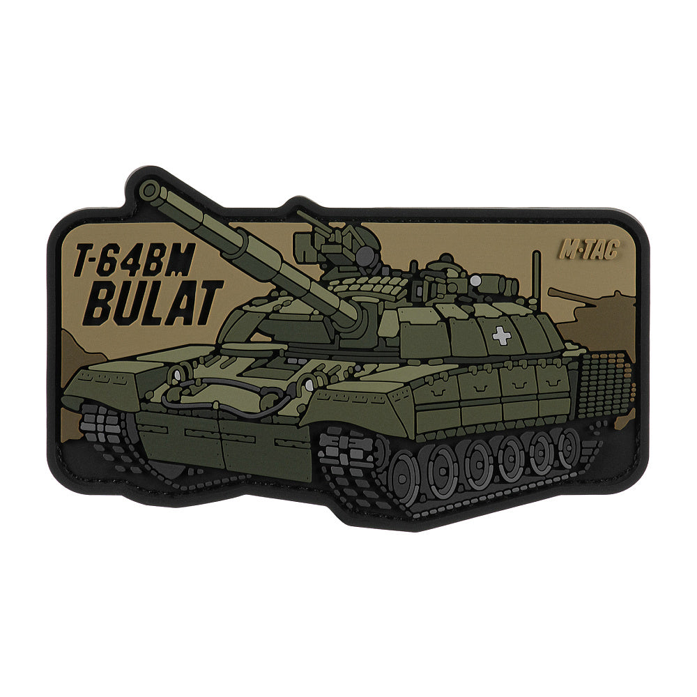 Patch T-64 Bulat M-Tac - PVC 3D, Cu Velcro