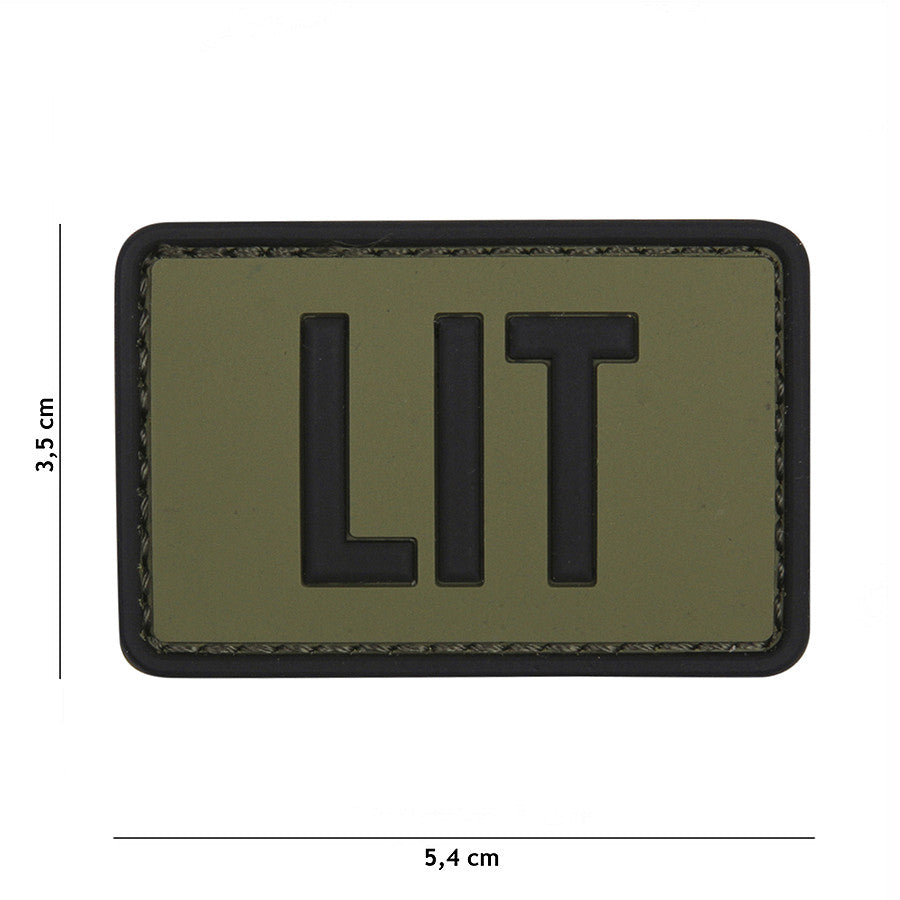 Patch Tactic 3D PVC LIT Verde - Identificare Durabilă