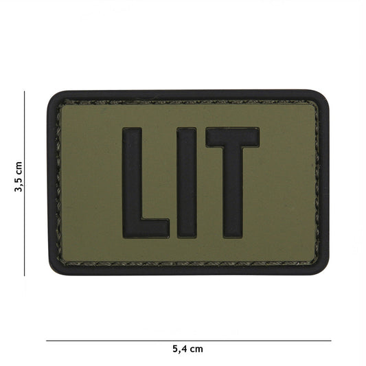 Patch Tactic 3D PVC LIT Verde - Identificare Durabilă